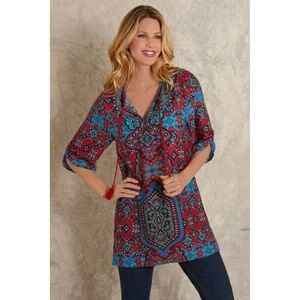 Soft Surroundings Le Mans Tunic Size Med NWT